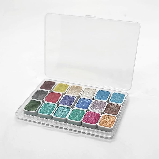 Mini Forestry Shifting Watercolor Painting Set, 18 Color Shifting Watercolor - Image 7