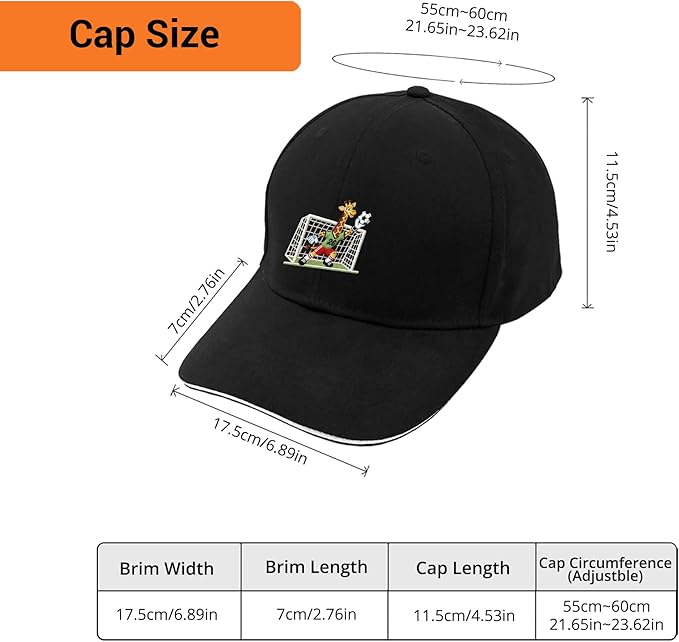 Embroidered Baseball Cap for Men Women, Breathable Cotton Adjustable Hat, Various Patterns for Casual Daily Outfits
