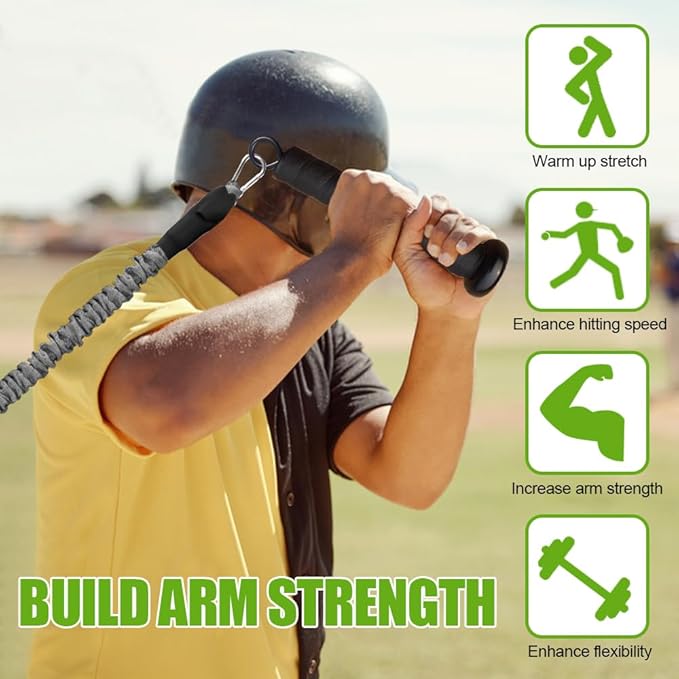 Davllin Baseball Resistance Trainer,Training Aid for Baseball Softball Pitchers,Interchangeable Grips to Build Arm Strength,Arm Bands for Baseball Players,Baseball Throwing Trainer,Great to Warm-Up