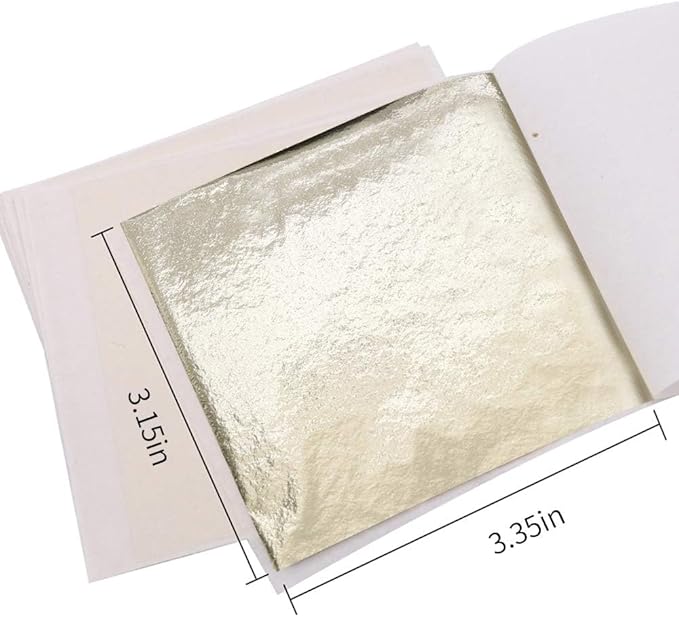 KINNO Gold Leaf Sheets, 600 Pieces Multipurpose 6 Colors Gilding Paper Leaf - Image 5