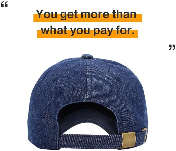 KBETHOS Classic Unisex Cotton Adjustable Low Crown Baseball Cap – Plain Dad Hat