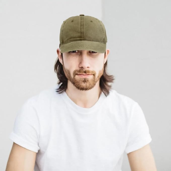 Edoneery Men Women Baseball Cap-Low Profile Adjustable Washed Cotton Golf Dad Hat