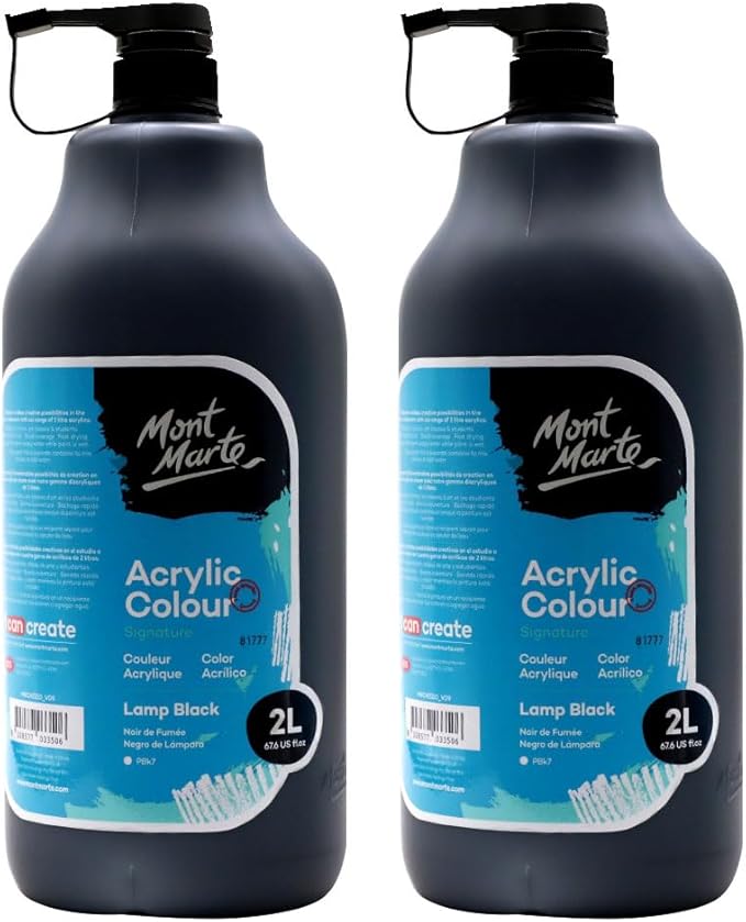 Mont Marte Discovery School Acrylic, 2 PACK, 1/2 Gallon. Ideal by MontMarte