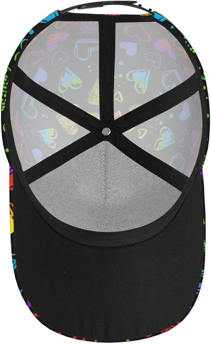 LGBT Gay Pride Rainbow Hat Men Women Baseball Cap Adjustable LGBT Trucker Hat Unisex Style Headwear Hats