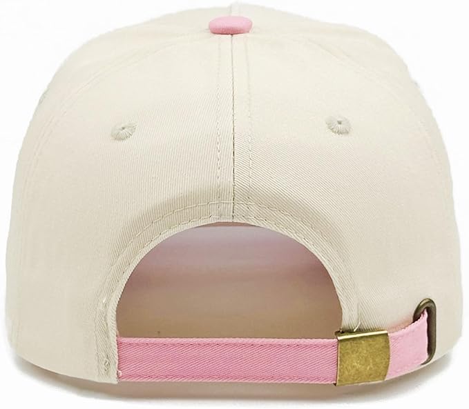 Two-Tone Cotton Baseball Cap with Embroidered Western Sayings - Adjustable Cowboy Style Hat for Men and Women