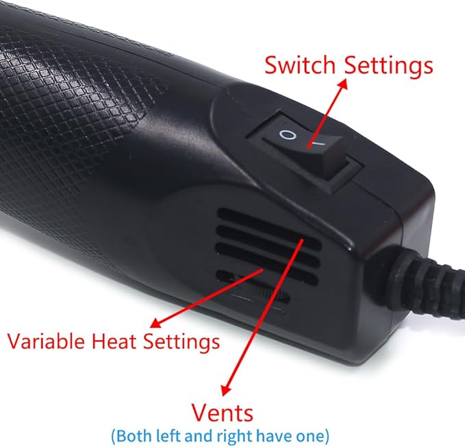 mofa Temp Regulation Heat gun, 6.6ft Cable 300W Hot Air Gun - Image 3