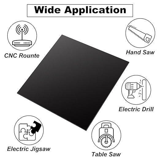 3PCS 12 x 12 x 1/16 Inch Anodized Aluminum Sheet, 5052 Black Aluminum Engraving - Image 5