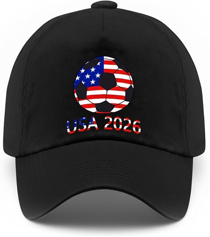 World Cup Soccer Hat 2026 - Adjustable Baseball Cap Merchandise Gifts Accessories Decorations
