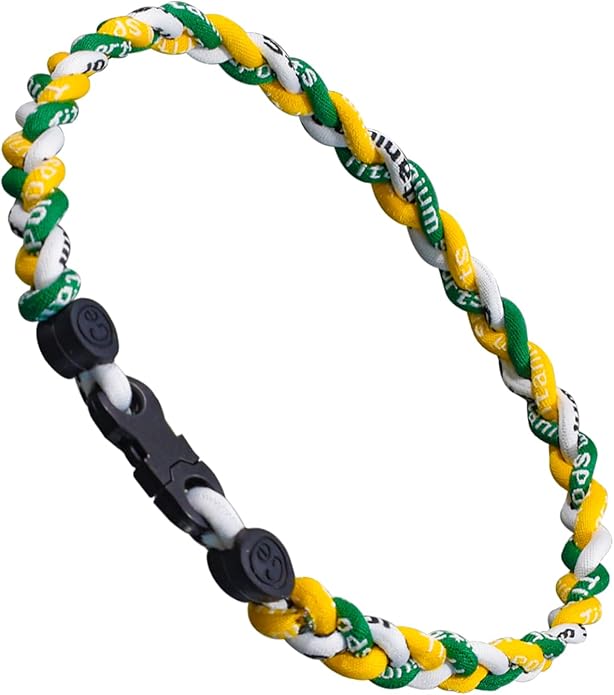 18inch Baseball Necklace,Fashion Tri-Braided Rope Tornado Necklace for Sports Fan