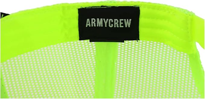 Armycrew Oversize XXL Low Profile Two Tone Mesh Back Trucker Baseball Cap