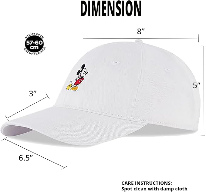 Disney Adult Baseball Cap, Mickey Mouse Adjustable Dad Hat