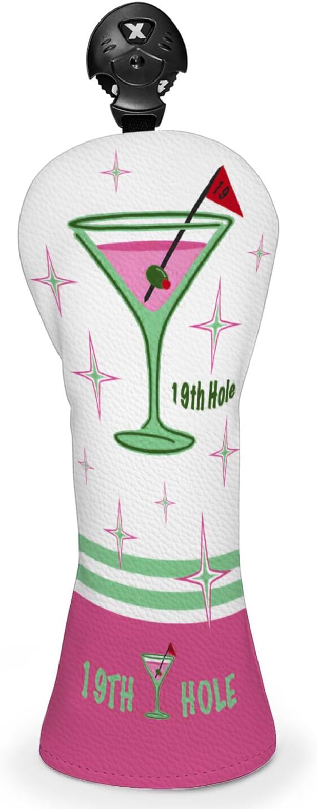 Golf Club Head Covers for Men Women, PU Leather Golf Headcover for Driver Fairway Wood and Hybrid, Funny Golf Accessories