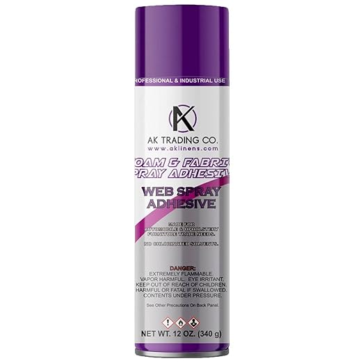 AK TRADING CO. Professional Quality Multipurpose Spray Adhesive by Fabrics%7CEventDecor%7CCrafts%7CUpholsteryFoam