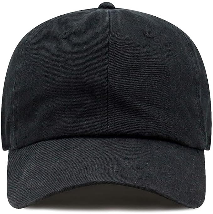 Cotton Baseball Cap Dad Hat – Washed Low Profile Adjustable Hat for Men Women Casual Outdoor Running Golf