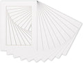 Pack of Ten 8.5x11 Mats Bevel Cut by Poster+Palooza