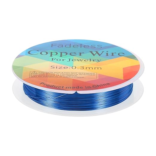 HARFINGTON 49ft Jewelry Wire, 28 Gauge Brass Craft Soft Metal Tarnish Resistant by HARFINGTON