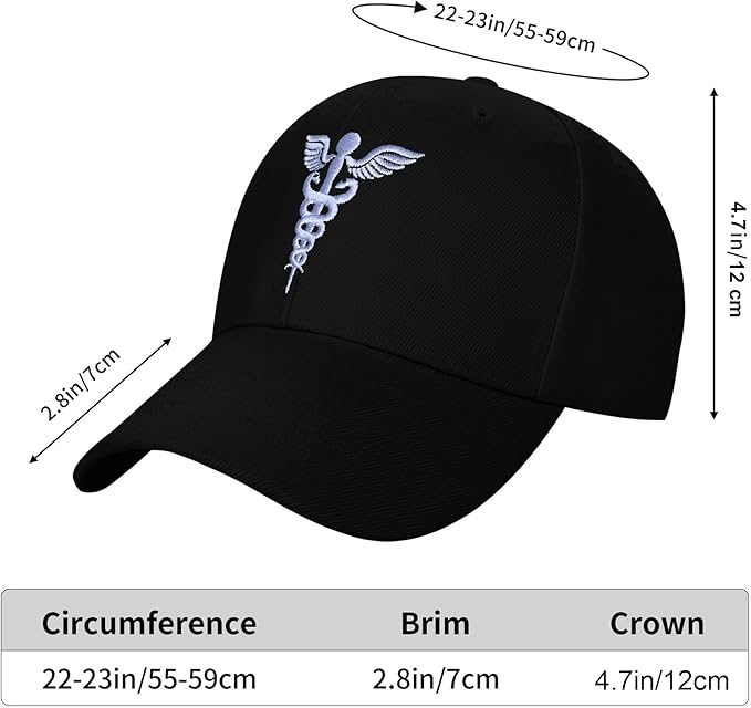 Embroidered Baseball Cap for Women Men Adjustable Baseball Hat Black Baseball Cap Trucker Hat