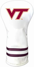 Team Golf NCAA White Vintage Driver Golf Club Headcover, Form Fitting Design, Retro Design