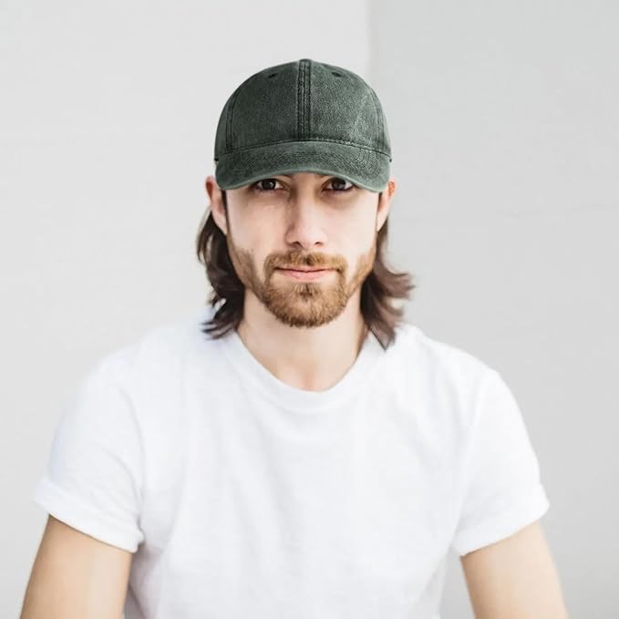 Edoneery Men Women Baseball Cap-Low Profile Adjustable Washed Cotton Golf Dad Hat
