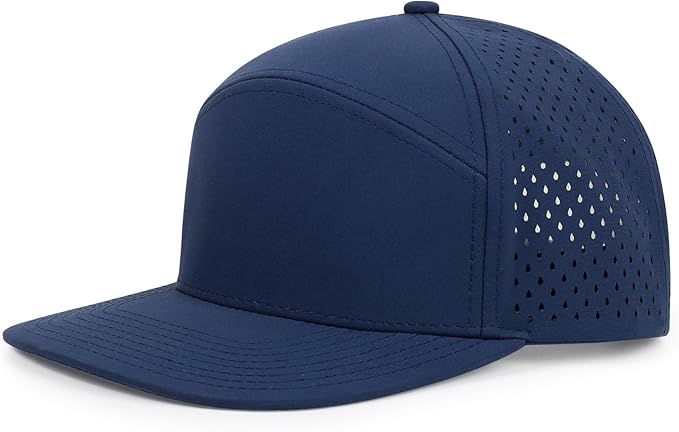Quick Dry Baseball Cap Flat Brim Snapback Hat Sun and Rain Protection Golf Hat for Men Women