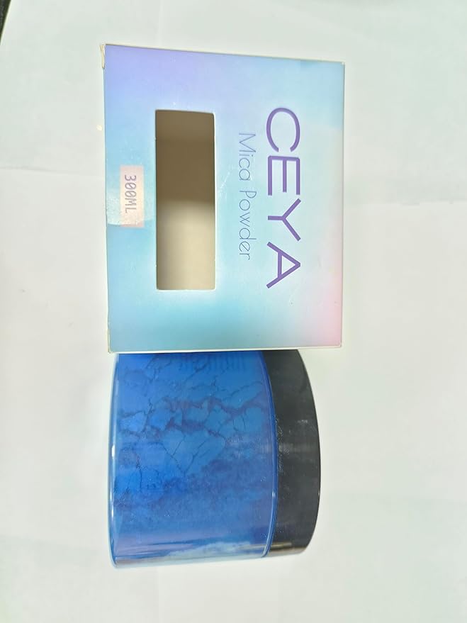 Ceya Mica Powder, 5.3oz/ 150g Ocean Blue Pearlescent Effect Colorant Pigment - Image 8