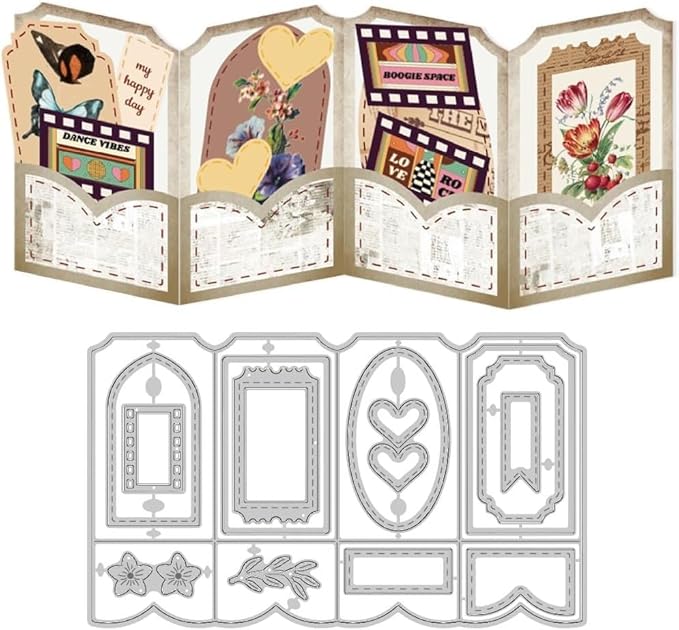 Lapoo Geometric Cutting Dies for Scrapbooking by LAPOO