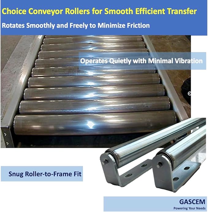 Long Roller with Bracket Set | 16" Length, 1.5" Diameter | Galvanized Steel | - Image 6