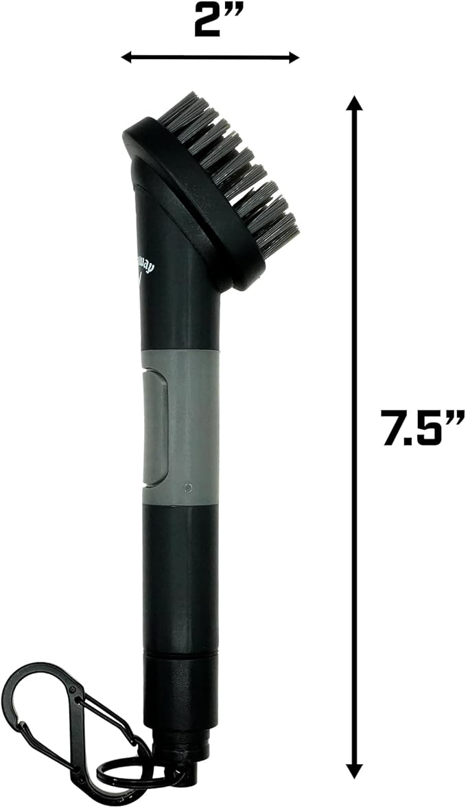 Callaway Golf H2GO Water Scrub Magnetic Club Brush - Quick-Release Magnetic Spray Club Brush for Your Golf Clubs