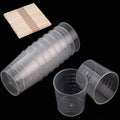 100 Pack 1oz/30ml Plastic Graduated Cups Transparent Scale Cups by Goiio