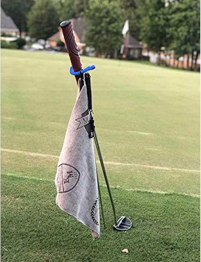 V-Shaped Golf Club Stand Keeps Your Clubs Clean, Dry & Visible, V-Stick Club Stand Made of Highly Durable Stainless Steel - Easy to Carry Golf Club Holder
