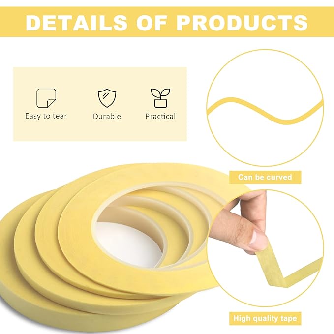 4 Rolls Fine Line Tape - Image 3