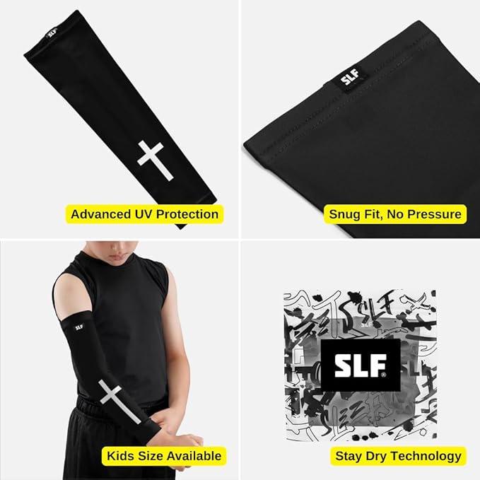 Faith Cross White and Black Arm Sleeve