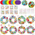 Hollowfly 48 Sets Back to School Crafts Kits, DIY Wreath with Stickers