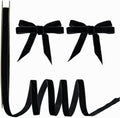 15 Yards Velvet Ribbon 3/8 Inch Single Face Black Velvet Ribbon Spool Prefect by Winjeto