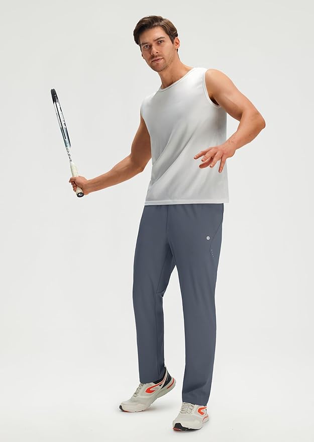 M MAELREG Sweatpants for Men with Pockets Stretch Joggers Lightweight Track Pants for Running Golf Mens Sweatpants Joggers