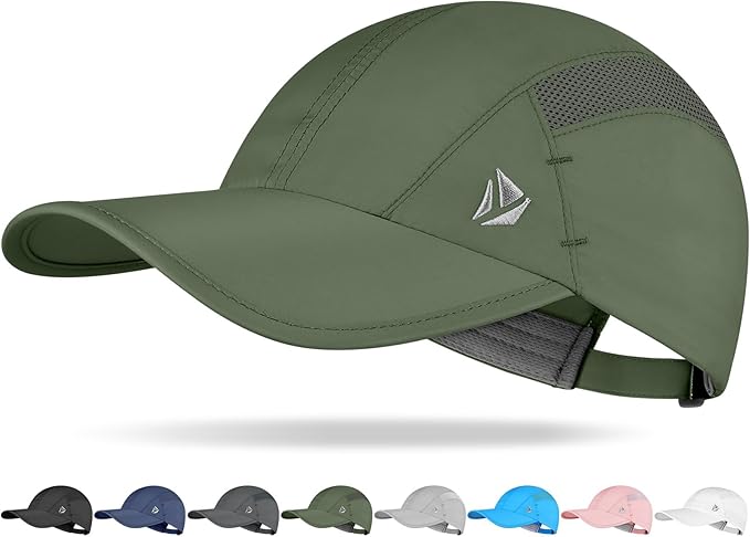 YANIKY Quick-Dry Running Hat for Men & Women Cooling Hat UPF 50+ Thin Baseball Cap Lightweight Breathable Mesh Sport Hats