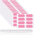 Sumind 48 Pairs Eye Strips Sports Eye Stickers Breathable Strips with 1 White Pencil for Baseball Football Softball Fans on Game Day(Pink)