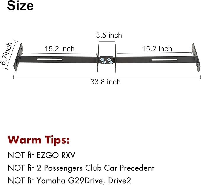 10L0L Golf Cart Seat Belts Kit,Universal for 4 Passenger/2+2 Seats EZGO TXT Club Car Yamaha,42” Belts with Bracket with Street-Legal Upgrades