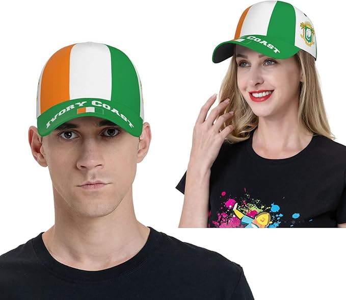 National Flags Baseball Cap for Men Women, Fashion Adjustable Sun Protection Visor Caps Trucker Hat Patriotic Caps
