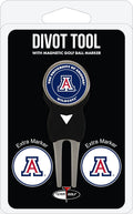 Team Golf NCAA Unisex-Adult Team Golf NCAA Divot Tool with 3 Golf Ball Markers Pack, Markers are Removable Magnetic Double-Sided Enamel
