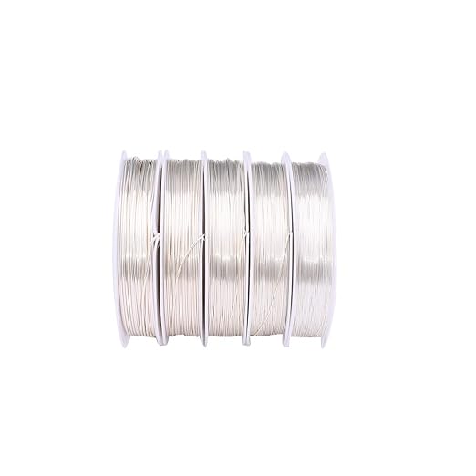 Silver Copper Wire 0.8mm Bead Cord - Image 2