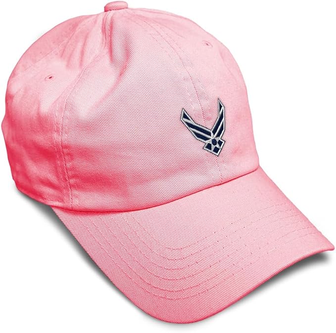 Speedy Pros Soft Baseball Hat Embroidered Dad Hat Air Force Emblem Embroidery Men & Ladies Baseball Cap Cotton