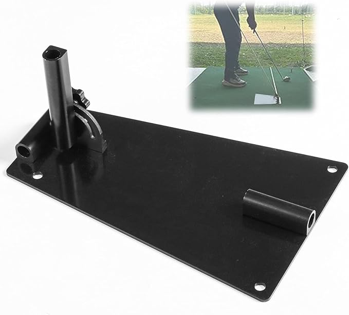 Amy Sport Golf Practice Plate Swing Plan Trainer Alignment Stick Holder Durable Metal Training Equipment Golfing Accessory