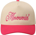 MIRMARU Two-Tone Vintage Canvas Trucker Hats for Men & Women, Adjustable Size Baseball Caps with Trendy Embroidered Design