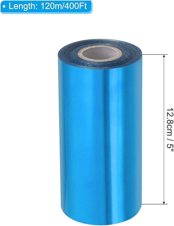 PATIKIL 5"x400Ft Hot Stamping Foil Paper, Heat Transfer Hot Stamping Paper Foil - Image 2