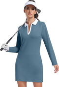 Hiverlay Golf Dresses for Women with Shorts and Pockets, V-Neck Short Sleeve Tennis Dress, Workout Athletic Dresses