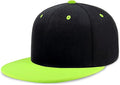 CHOK.LIDS Flat Bill Visor Classic Snapback Hat Blank Adjustable Brim High Top End Trendy Color Style Plain Tone Baseball Cap