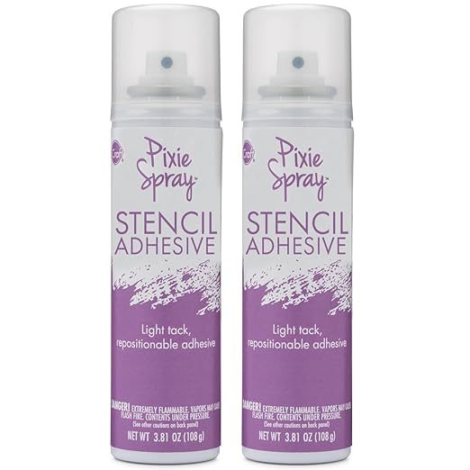 Pixie Spray Repositionable Stencil Adhesive, Low Tack by iCraft