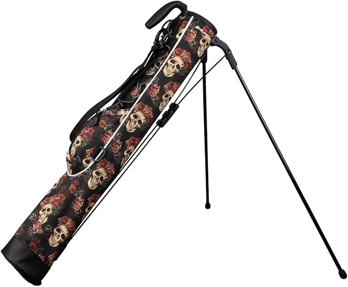 Orlimar Pitch ’n Putt Lightweight Sunday Golf Bag with Stand, Ultra-Light Carry Design, Two-Way Divider Top, Shoulder Strap, Compact Carry Golf Bag for Men & Women