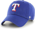 47 Brand MLB Team Color Home Primary Logo Clean Up Adjustable Baseball Cap Hat, Adult One Size Fits All